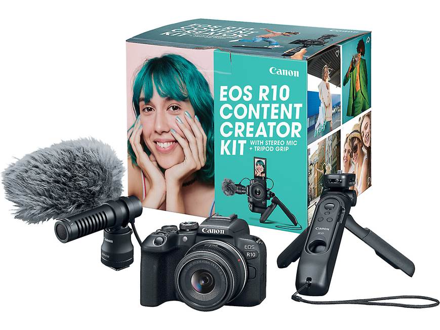 Canon EOS R10 Content Creator Kit R10 mirrorless camera with 18