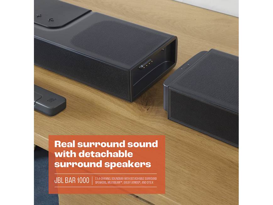 JBL Bar 1000 Powered 7.1.4-channel sound bar system with Bluetooth