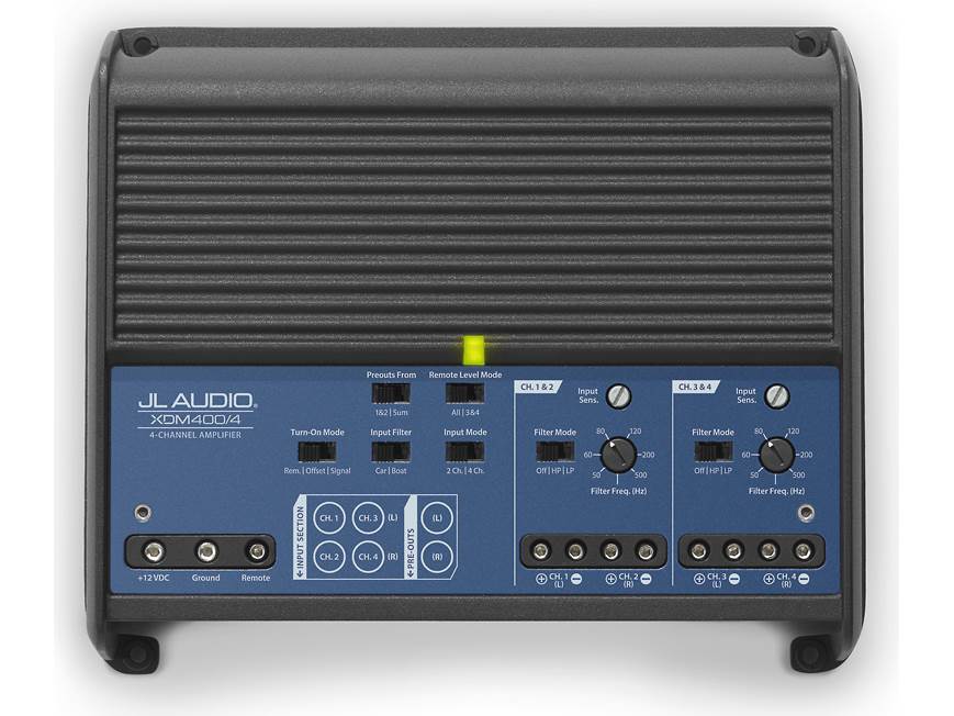 JL Audio XDM400/4 4-channel car/marine amplifier — 75 watts RMS x