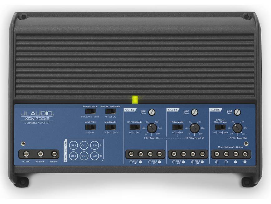 JL Audio XDM700/5 5-channel car/marine amplifier — 75 watts RMS x