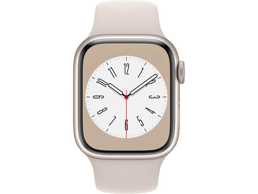 Apple Watch® Series 8 with GPS (41mm) (Starlight) Smartwatch with