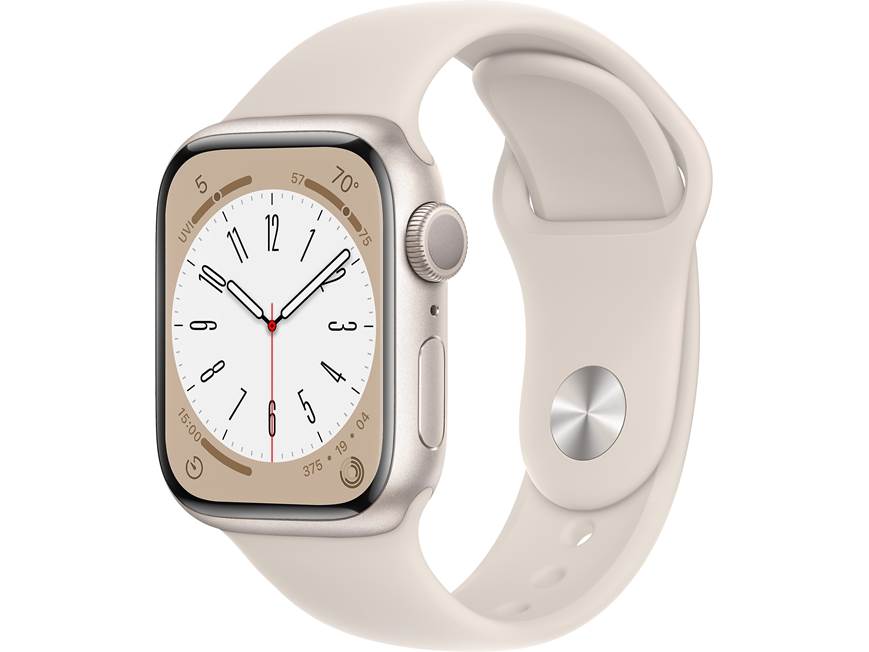 アイウォッチ Apple Watch® Series 8 with GPS (41mm) (Starlight) Smartwatch with