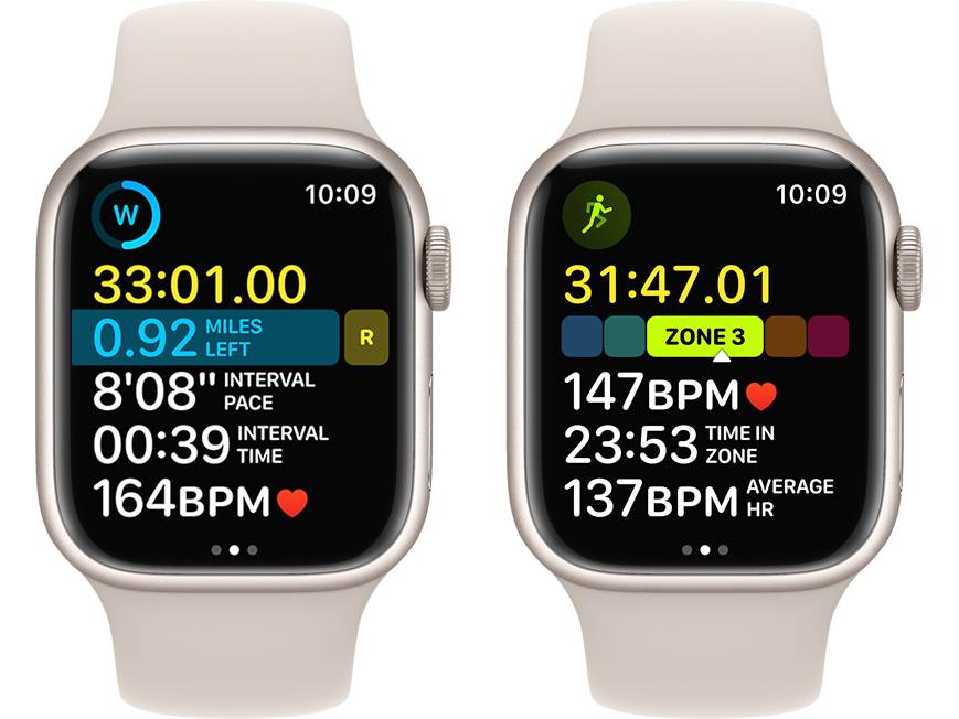 Apple Watch® Series 8 with GPS (41mm) (Starlight) Smartwatch with