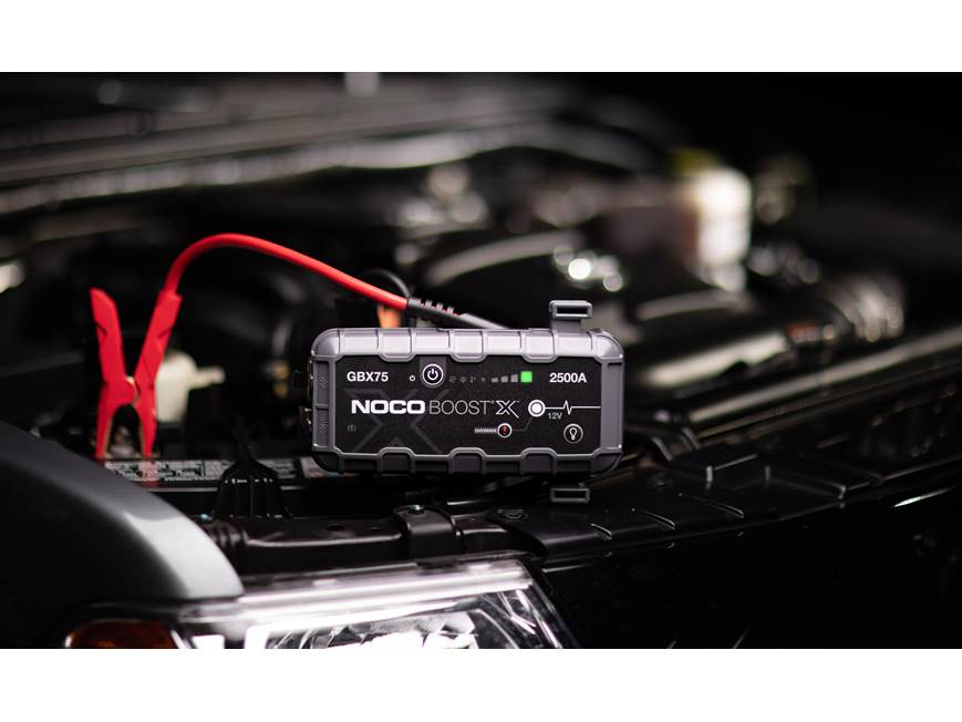 NOCO Boost X GBX75 UltraSafe 2500-amp lithium jump starter at