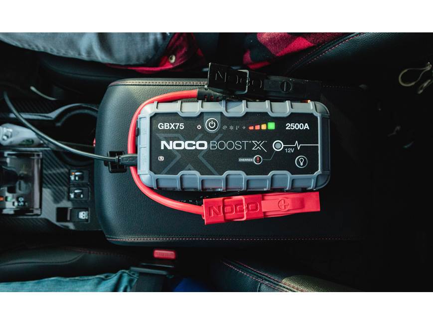 NOCO Boost X GBX75 UltraSafe 2500-amp portable jump starter at