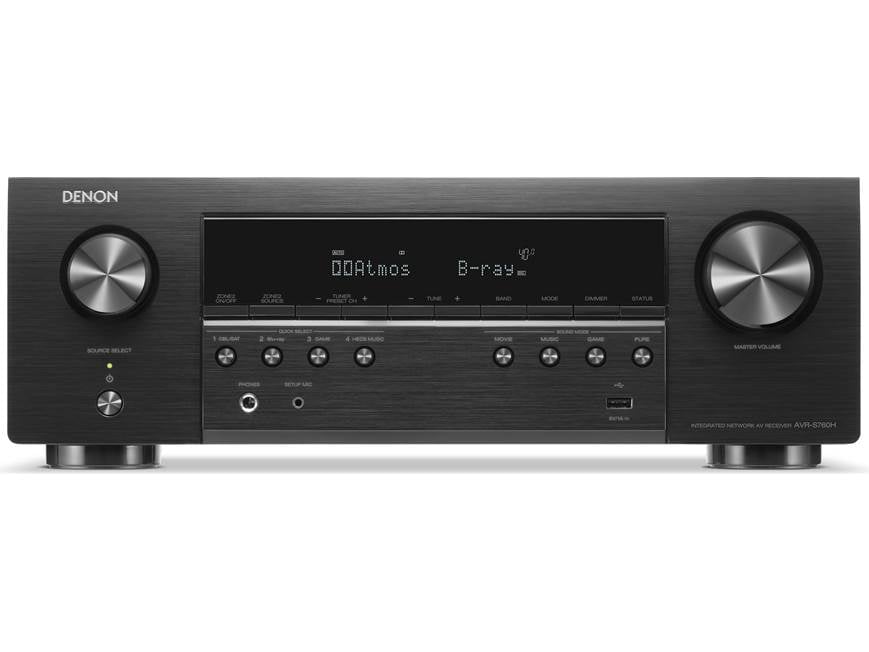 Denon AVR-S760H 7.2-channel home theater receiver with Dolby Atmos