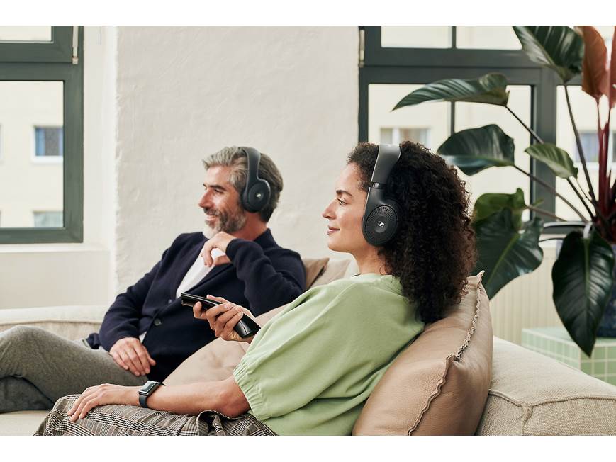 Cuffie Wireless Sennheiser RS 120-W Per TV, 3 Modalità Audio, Portata 60 M E Trasmettitore