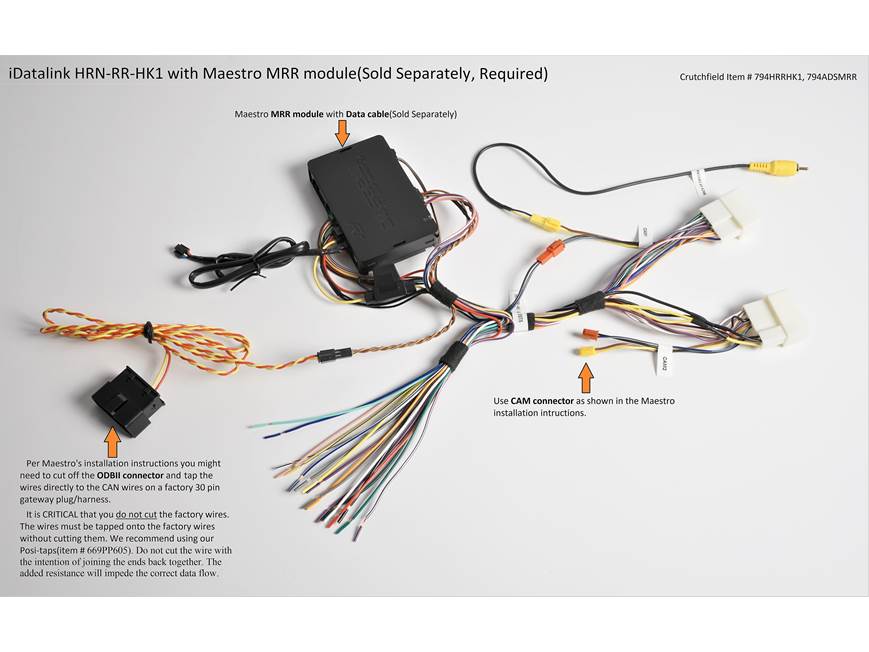 iDatalink HRN-RR-HK1 Factory Integration Adapter ( ADS-MRR or ADS