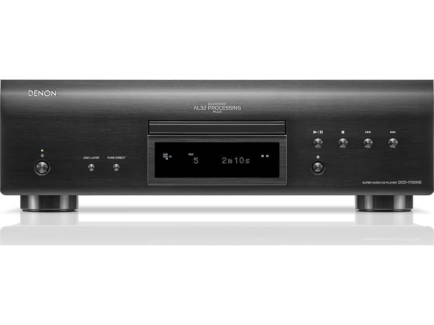 Denon DCD-1700NE (Black) CD/SACD player (Black) at Crutchfield
