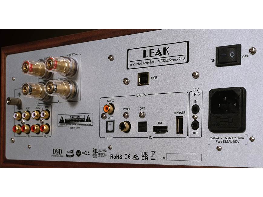 LEAK Stereo 230 (Walnut) Stereo integrated amplifier with HDMI and
