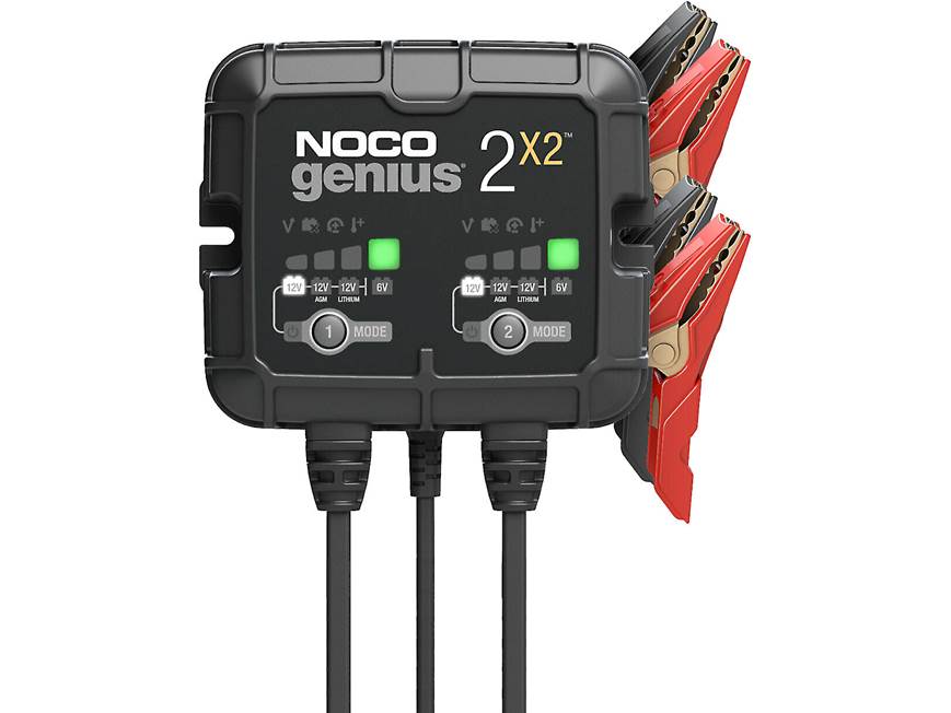 NOCO GENIUS2X2 GENIUS series 2-bank 12- or 6-volt battery charger