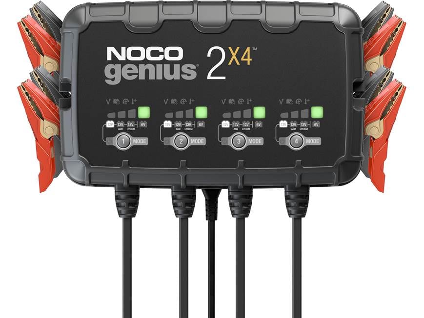 NOCO GENIUS2X4 GENIUS series 4-bank 12- or 6-volt battery charger