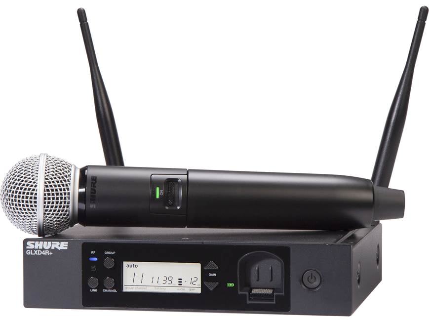 Shure GLXD24R+/SM58 Wireless microphone system with handheld