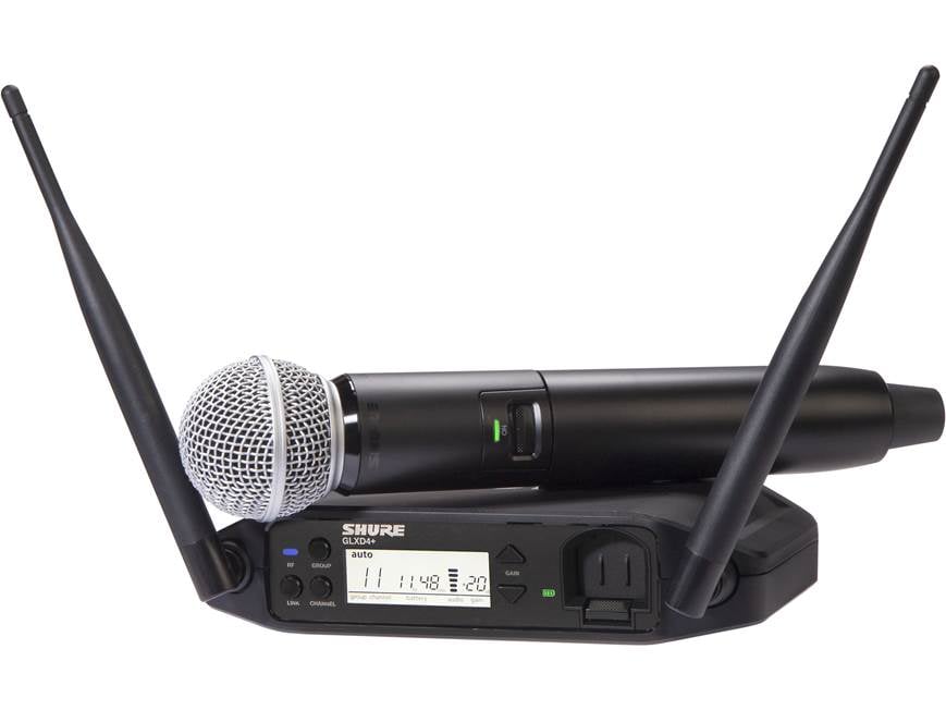 Shure GLXD24+/SM58 Dual Band Pro Digital Wireless Microphone System - Thumbnail 2