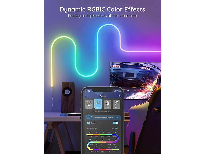 Govee Neon Rope Light (13.1-foot) Flexible, indoor/outdoor smart