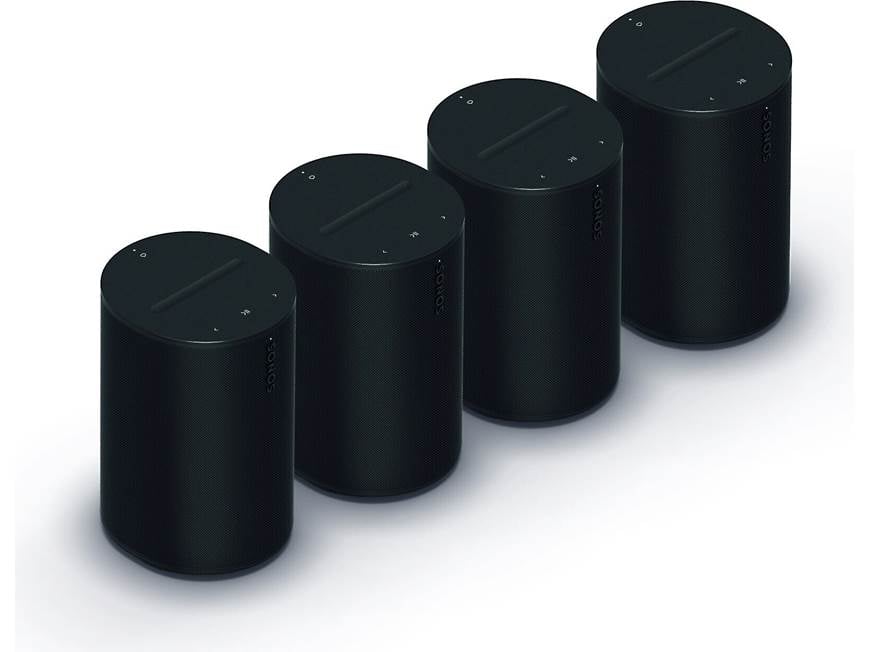 Sonos Era 100 4-pack (Black) Four wireless powered speakers with