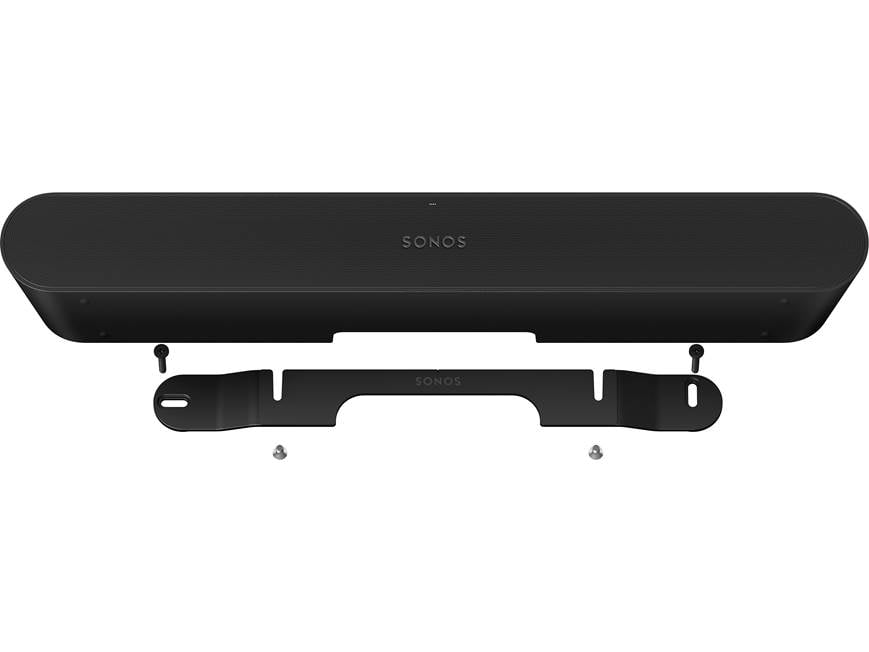 Sonos Ray + Wall Mount Kit (Black) Powered sound bar/wireless