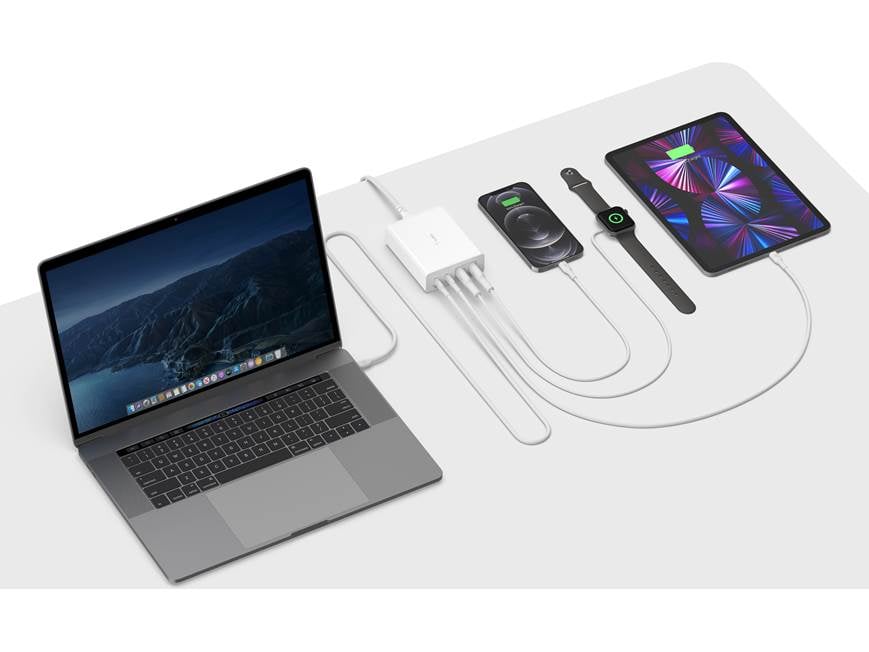 Belkin BOOST↑CHARGE™ PRO 4-Port GaN Charger 108W (White) USB-Type
