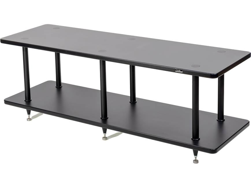 Solidsteel VL-2 (Black) Two-shelf vinyl library audio rack (Black