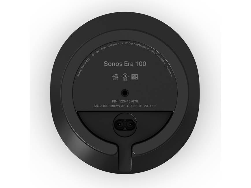 Sonos Era 100 (Black) Wireless powered speaker with Wi-Fi®, Apple