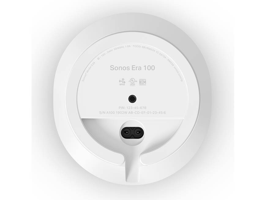 Sonos Era 100 (White) Wireless powered speaker with Wi-Fi®, Apple
