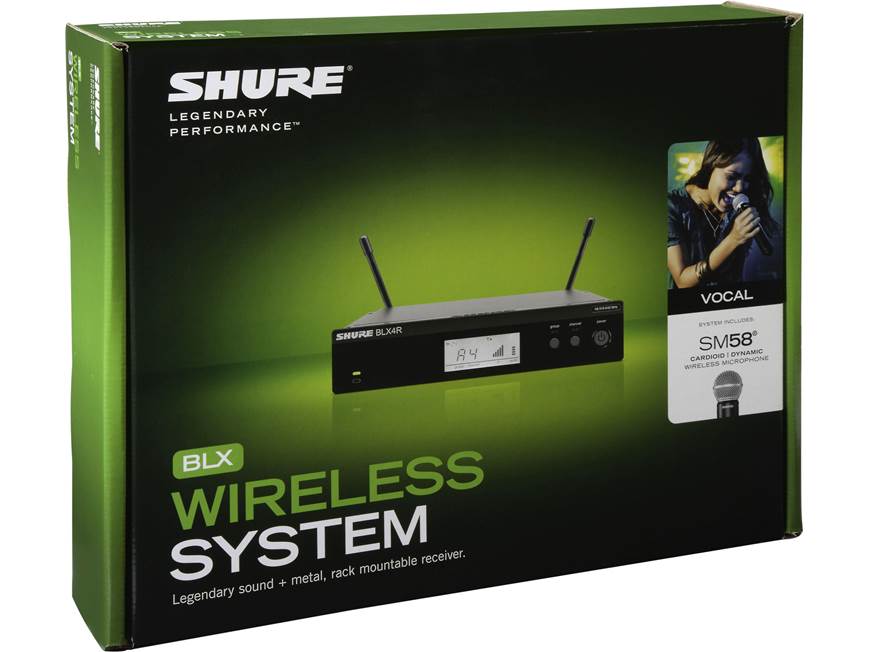 Shure BLX24R/SM58 (596 to 616 MHz, J11 Band) Handheld wireless