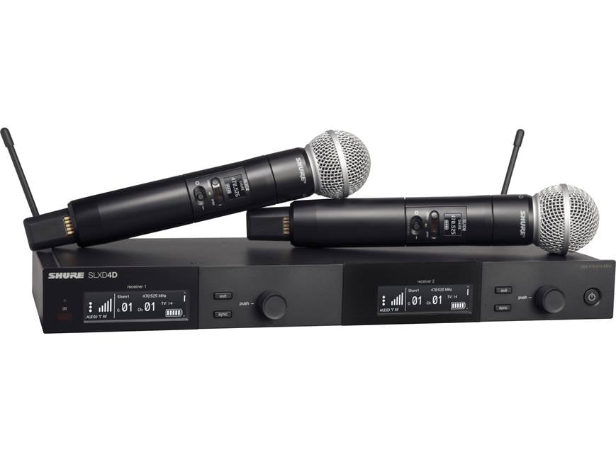 Shure Wireless Vocal System with KSM8 - SLXD24/K8B-J52 - Thumbnail 4