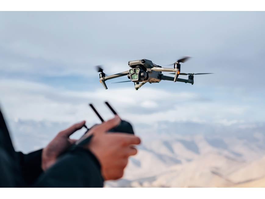 DJI Mavic 3 Pro/DJI RC Controller Aerial drone with gimbal-mounted
