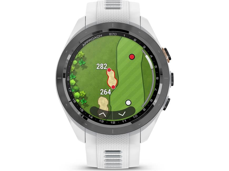 Garmin Approach® S70 (42 mm, Black Bezel with White Band) Golf GPS