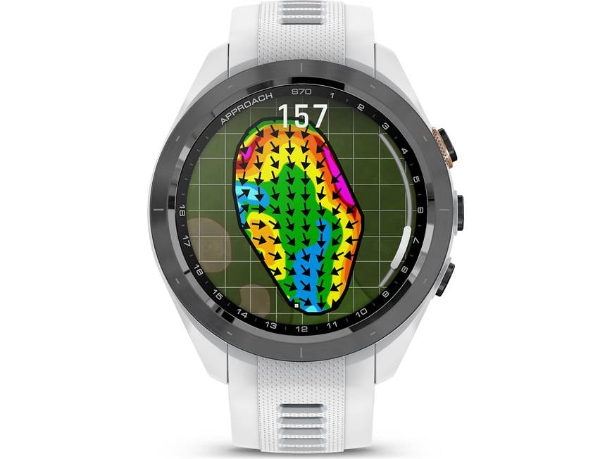 Garmin Approach® S70 (42 mm, Black Bezel with White Band) Golf GPS