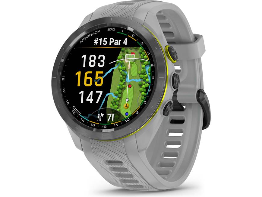 Garmin Approach® S70 (42 mm, Black Bezel with Powder Gray Band