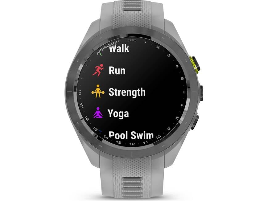 Garmin Approach® S70 (42 mm, Black Bezel with Powder Gray Band