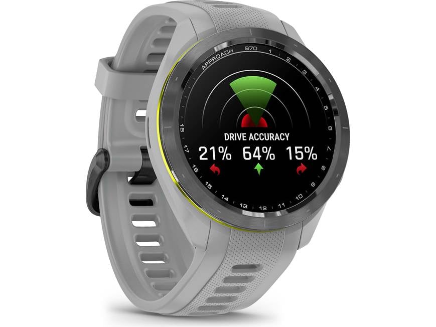 Garmin Approach® S70 (42 mm, Black Bezel with Powder Gray Band