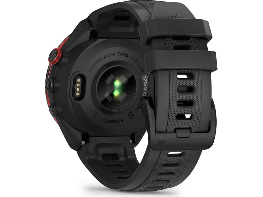 Garmin Approach® S70 (47 mm, Black Bezel with Black Band) Golf GPS