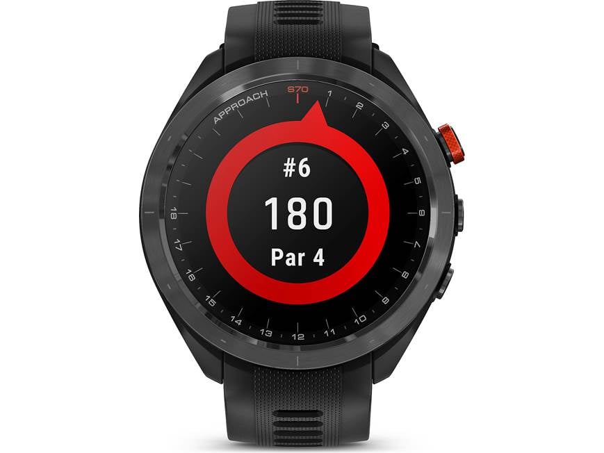 Garmin Approach® S70 (47 mm, Black Bezel with Black Band) Golf GPS