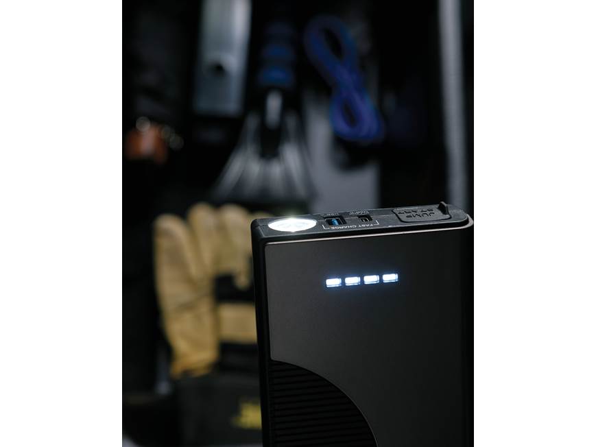 Cobra CPJS800A 800-amp jump starter and lithium-ion power bank at