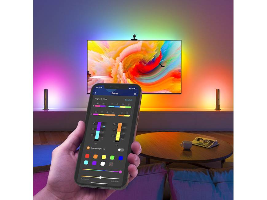Govee Barras de Luces LED, Tira LED para TV de 55 a 75 pulgadas, Alexa