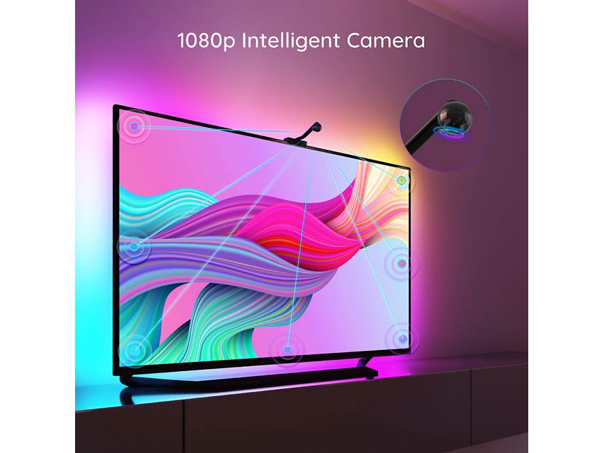 テレビLEDストリップライト55〜75インチディスプレイRGBIC LEDゲーム Govee TV Backlight (55