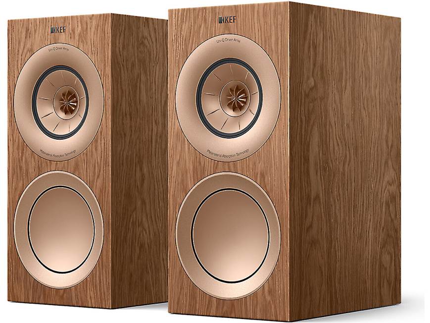 KEF R3 Meta (Walnut) Bookshelf speakers (Walnut) at Crutchfield