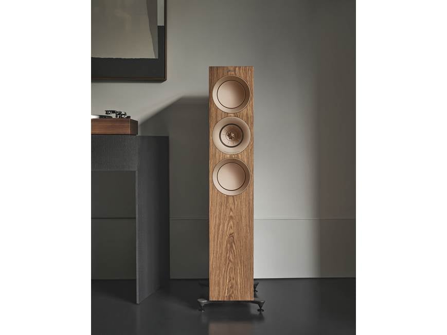 KEF R7 Meta (Walnut) Floorstanding speaker (Walnut) at Crutchfield