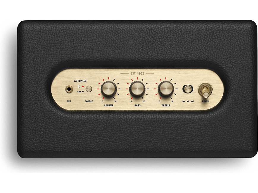 Marshall Acton III (Black) Powered Bluetooth® speaker (Black) at