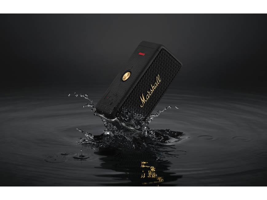 Marshall Emberton II (Black and Brass) Waterproof portable