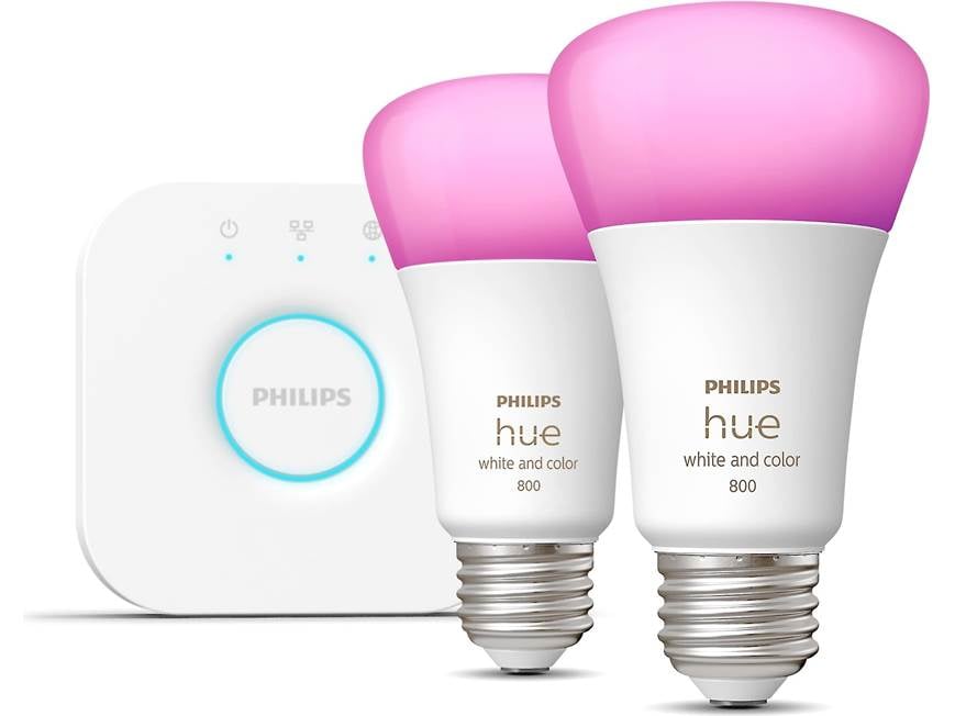蛍光灯・電球 PHILIPS Hue White ambiance 800lm +bridge Amazon.com: Philips Hue Smart Light Starter Kit - Includes (1