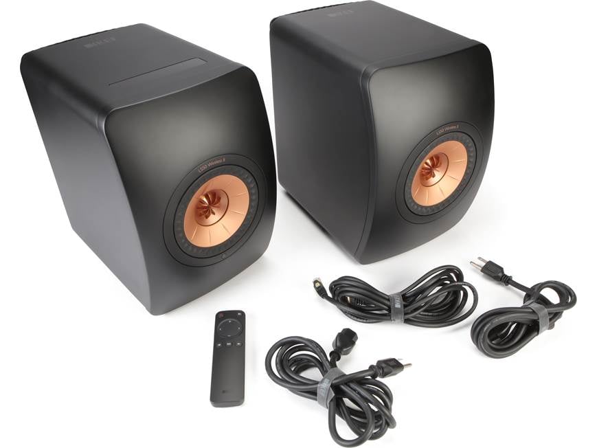 KEF LS50 Wireless II (Carbon Black) Powered stereo speakers with