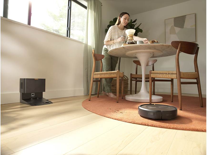 iRobot Roomba j9+ Smart robot vacuum with Wi-Fi and Clean Base® at