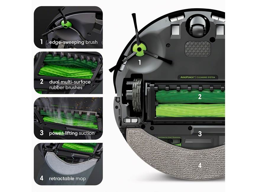iRobot Roomba Combo™ J7+ Smart robot vacuum/mop with Wi-Fi and
