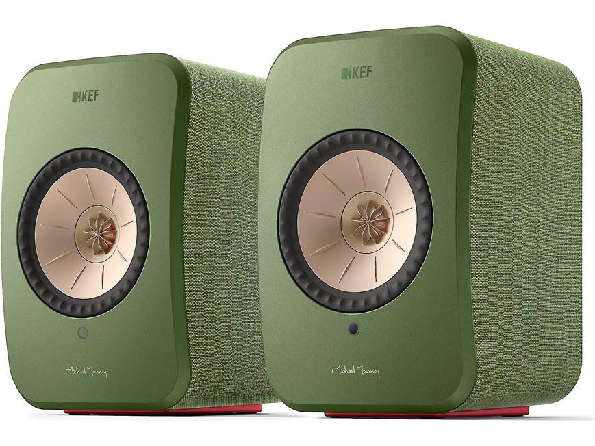 KEF LSX II (Olive Green, Fabric) Powered speakers with Wi-Fi