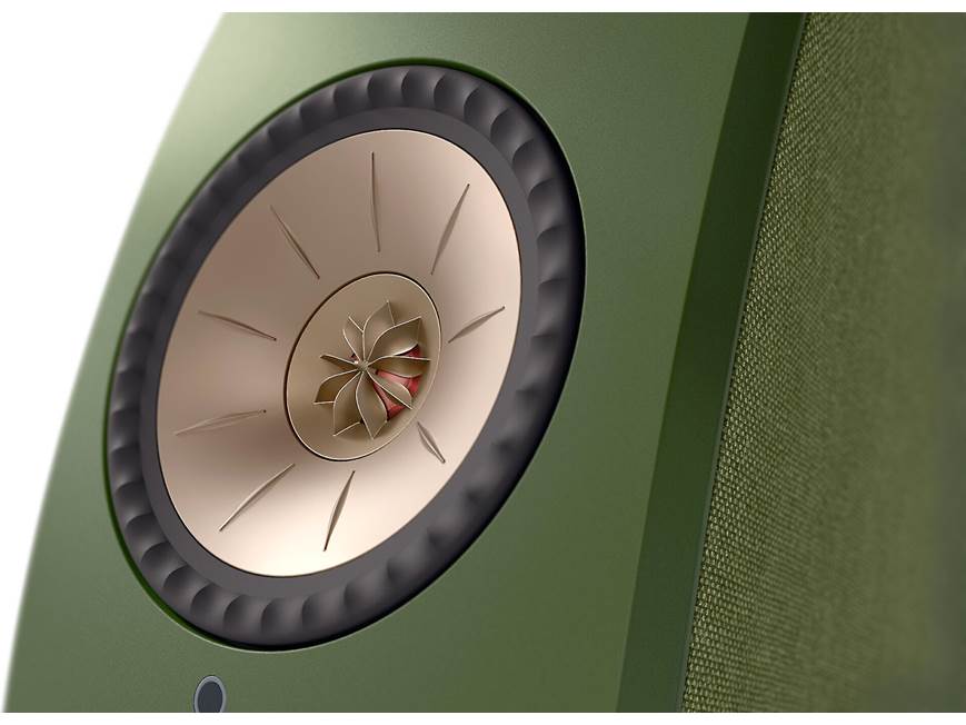KEF LSX オリーブグリーン / スタンド付き KEF LSX II (Olive Green, Fabric) Powered speakers with Wi-Fi