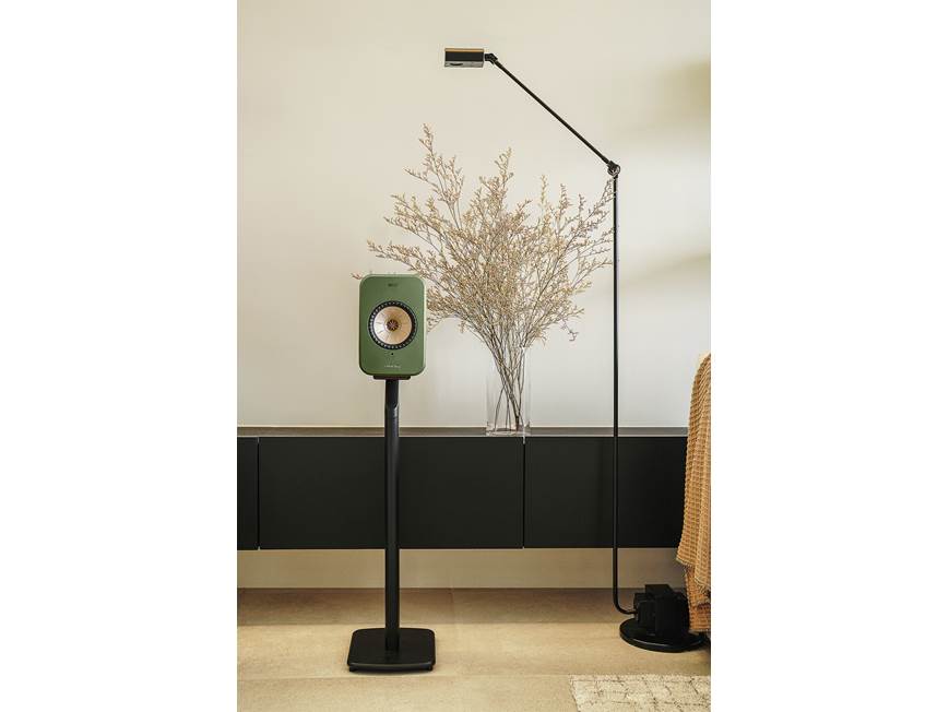 KEF LSX オリーブグリーン / スタンド付き KEF LSX II (Olive Green, Fabric) Powered speakers with Wi-Fi