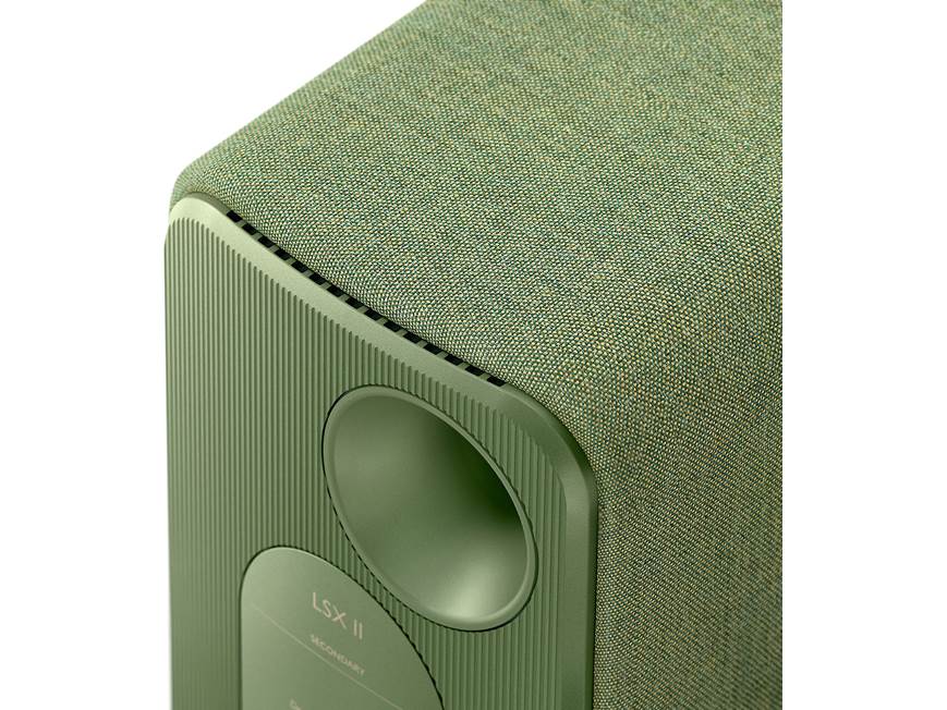 KEF LSX II (Olive Green, Fabric) Powered speakers with Wi-Fi